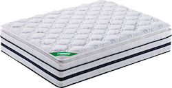 Woodwell Super Double Ergonomic Mattress with Pocket Springs & Pillow-top 160x200x29cm