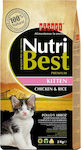 Picart Nutribest Kitten Dry Food for Young Cats with Chicken / Rice 2kg