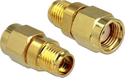 DeLock Converter SMA male to SMA female Gold (88728)