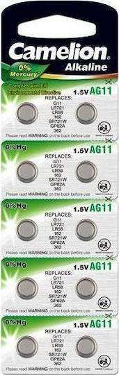 Camelion AG11 Алкални Батерии За часовници LR58 1.5V 10бр