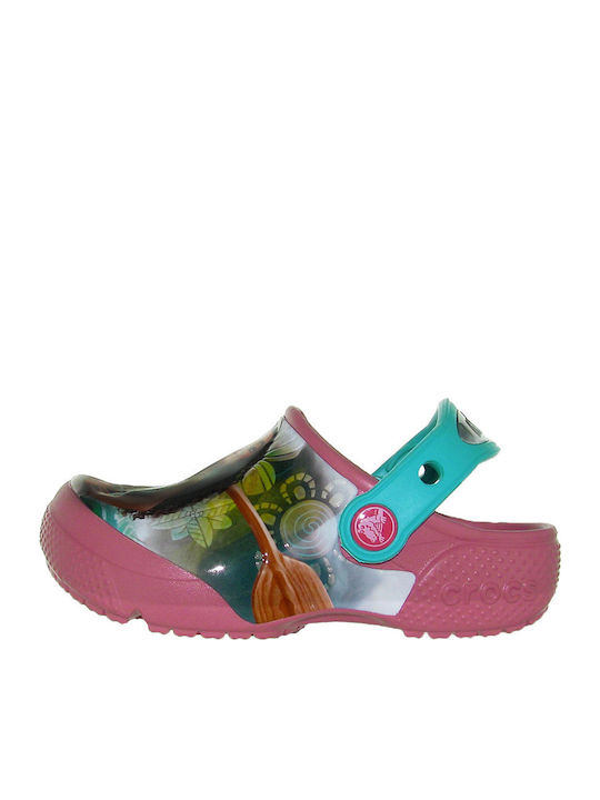 Crocs FunLab Graphic Moana Children's Anatomical Beach Clogs Multicolour