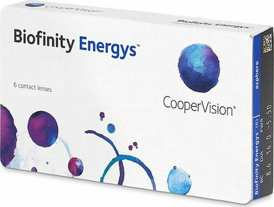 Cooper Vision Biofinity Energys 6 Monthly Contact Lenses Silicone Hydrogel