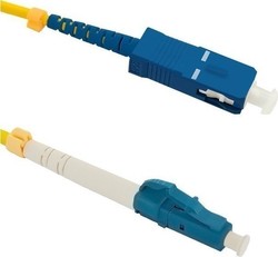 Qoltec 54342 Οπτική Ίνα LC-SC 7m Κίτρινη