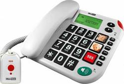 MaxCom KXT481 SOS Office Corded Phone for Seniors White