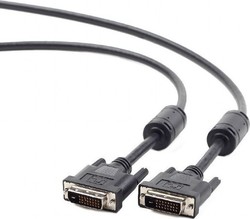 Cablexpert Кабел DVI-D мъжки - DVI-D мъжки 3м Черен (CC-DVI2-BK-10) Cablexpert Кабел DVI-D мъжки - DVI-D мъжки 3м Черен (CC-DVI2-BK-10)