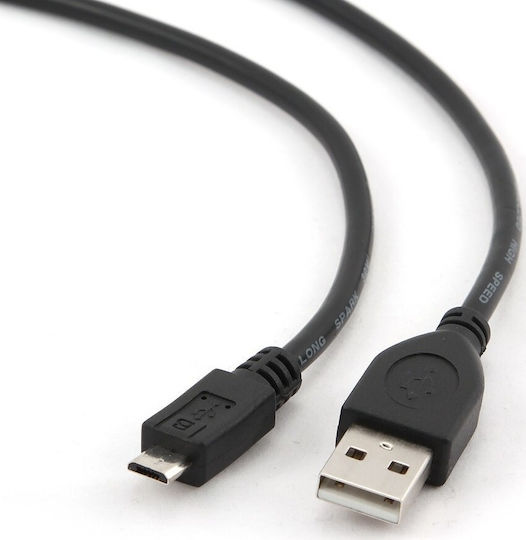 Cablexpert Редовна USB 2.0 до микро USB кабел Черен 0.3м (CCP-MUSB2-AMBM-0.3M) 1бр