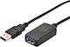 Digitus USB 3.0 Kabel USB-A-Stecker - USB-A-Buchse Schwarz 5m DA-73104