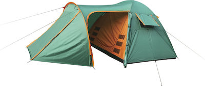 Escape Comfort IV Sommer Campingzelt Tunnel Grün mit Doppeltuch für 4 Personen 420x240x175cm