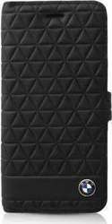 BMW Hexagon Leather Synthetic Leather Book Black (Galaxy S8+)