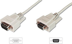 Digitus Кабел VGA мъжки - VGA женски Бял 10м (AK-610203-100-E)