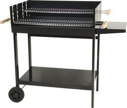 Somagic Galicia Γαλβανιζέ Charcoal Grill with Wheels and Side Surface 72x23cm