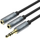Unitek Converter 3.5mm male to 3.5mm 2x female 1pcs Y-C956ABK