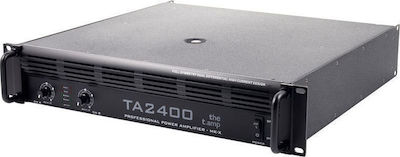 The T.Amp TA 2400 MK-X PA Power Amplifier 2 Channels 1200W/4Ω 760W/8Ω Black