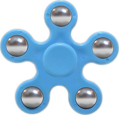 Fidget Spinner Plastic Five Leaves 2.5 minutes Син