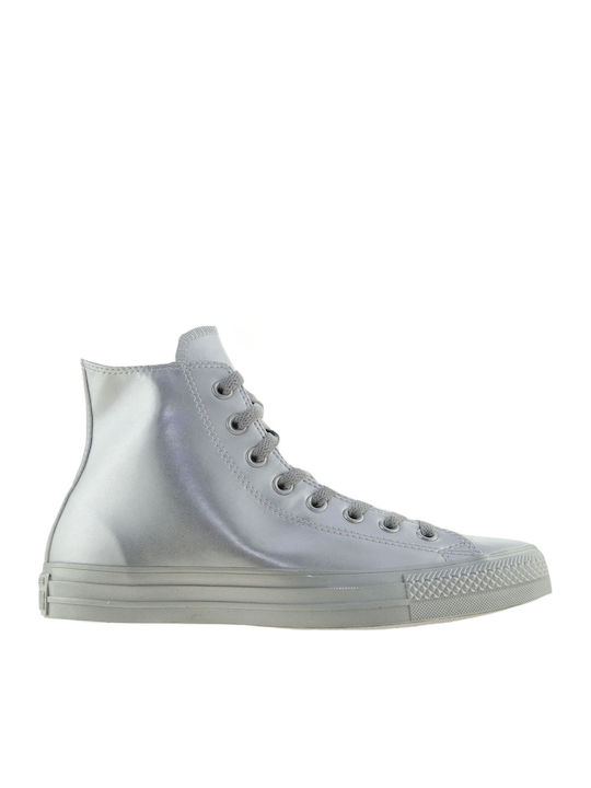 Chuck Taylor All Star Liquid Metallic Μποτάκια Ασημί
