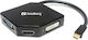Sandberg Mini-DisplayPort Männlich Zu DVI-I / HDMI / VGA Weiblich Konverter 1Stück 509-12