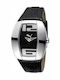 PUMA Ανδρικό Ρολόι 41mm Μπαταρίας με Μαύρο Δερμάτινο Λουράκι