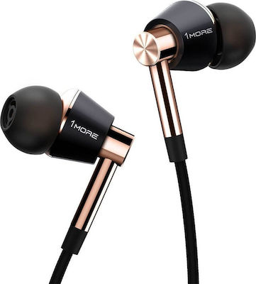 1More Triple Driver In-ear Handsfree Headphones with Connector 3.5mm Gold