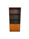 Bibliotecă Sienna Gri 80x40x180 cm