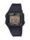 Casio Digital Battery Watch with Rubber Strap Black