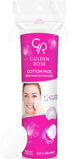 Golden Rose Cotton Pads for Makeup Removal 70pcs