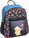 Forever Friends Blue Line School Bag Backpack Kindergarten in Blue color