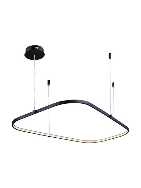 Zambelis Lights Pendant Light LED with Warm White Light Black