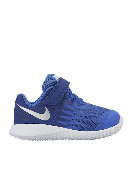 Star Runner TDV Kids Sports Shoes Running with Hoop & Loop Closure Blue