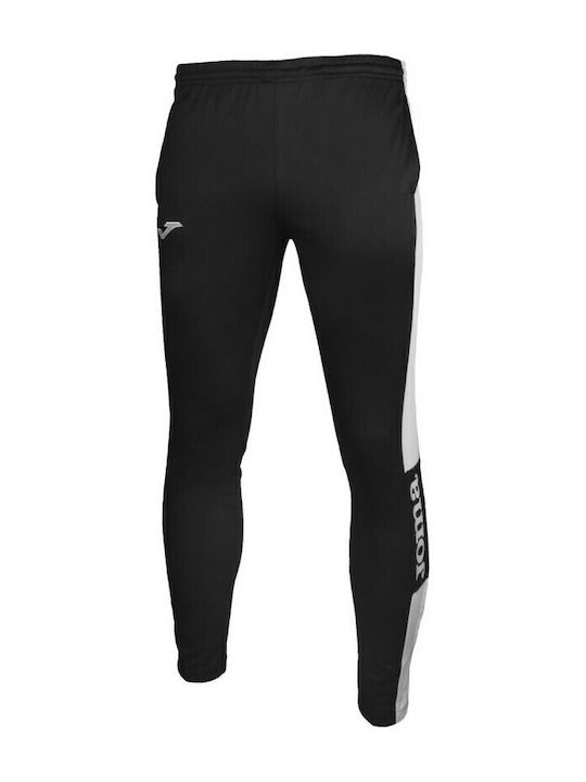 Joma Soccer Trousers Glossy Without Elastic Black