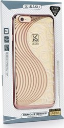 Kakusiga S-Line Flowers Pink Back Cover for iPhone 6/6s Plus