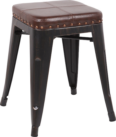 Табуретка За външна употреба Relix Кафяв 1бр 39x39x45см