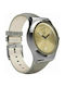 Swatch Sistem Sand Watch Automatic with Gray Leather Strap