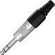 Audio Master TJ004 Stecker 6,3mm Klinke Stereo männlich Silber