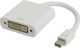 Convertor Mini DisplayPort Masculin În DVI-I Feminin Alb 1 Bucată 18156