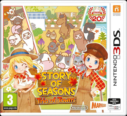 Story of Seasons Trio of Towns 3DS Game