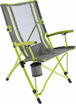 Coleman Bungee Lime Chair Beach Gray
