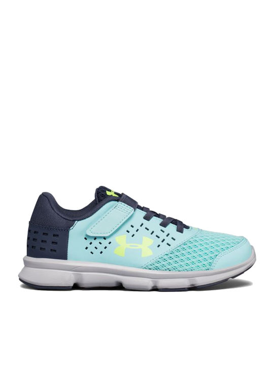 Under Armour Kids Sports Shoes Running Alternative Closure Girls Turquoise