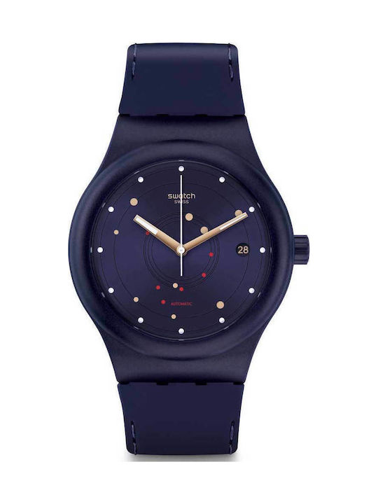 Swatch Sistem Sea Watch Automatic with Blue Rubber Strap