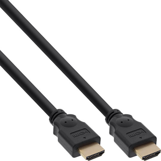 InLine HDMI 1.4 High Speed 1080p 120Hz Cable HDMI male - HDMI male 2m Μαύρο