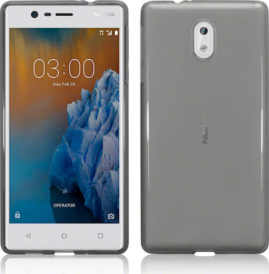 Terrapin Ημιδιάφανη Back Cover Σιλικόνης Μαύρο (Nokia 3)
