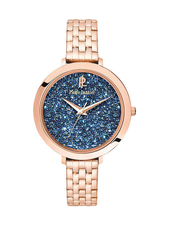 Pierre Lannier Crystals From Watch with Pink Gold Metal Bracelet