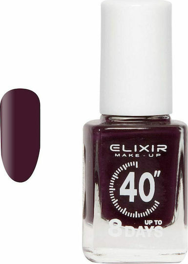Elixir 40″ До 8 Дни Гланцов Дълготраен Лак За Нокти Бързо Съхнещ 226 Патладжан 13мл