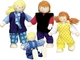 Goki Familie Set păpuși din lemn pentru căsuță de păpuși