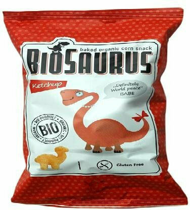 Mclloyd's Cheese Puffs Biosaurus with Flavor Ketchup 15gr for 12+ months