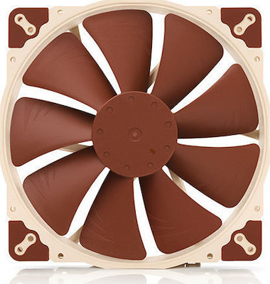 Noctua NF-A20 Gehäuselüfter 200mm mit Verbindung 4-Pin PWM 1Stück Braun