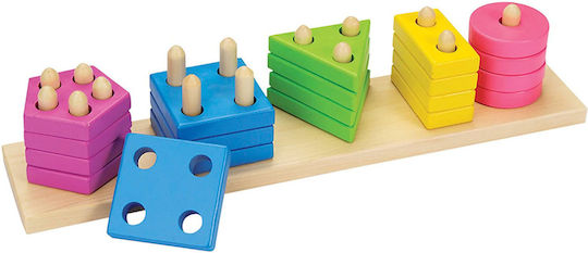 Goki Stacking Toy Color-Shape Sorting made of Wood