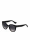 Noronha Damen-Sonnenbrille mit Kunststoffrahmen Schwarz – Grau Sf Verlauf