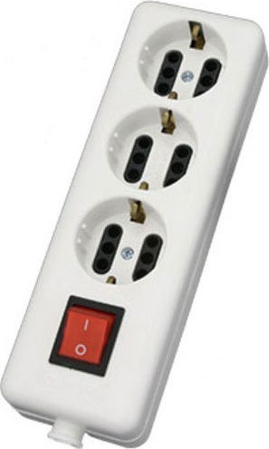 CHaralampidis Power Strip 3 Positions with Switch without Cable