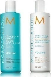 Moroccanoil Volume Travel Duo Hair Care Set for Color Maintenance for Colored Hair with Shampoo and Conditioner 2pcs