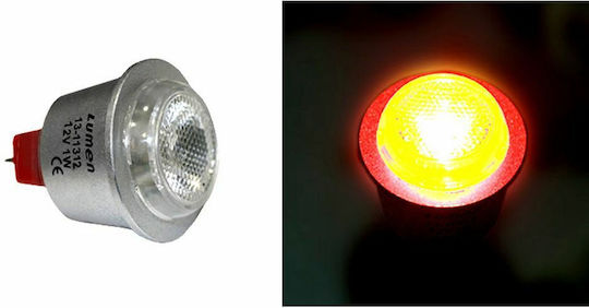 Adeleq Bec LED 1W pentru Soclu GU10 și Formă MR11 Roșu